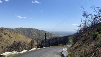 Gates Canyon after burn 3, April 2021